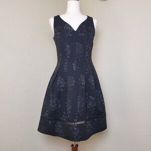 Taylor Womens Sleeveless Knee Length A Line Dress Black Size 4 A555